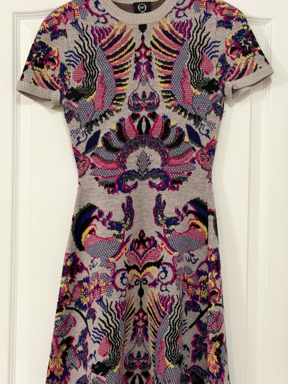 AUTHENTICATED McQ Alexander McQueen Griffin Knit Dress Gossip Girl size S